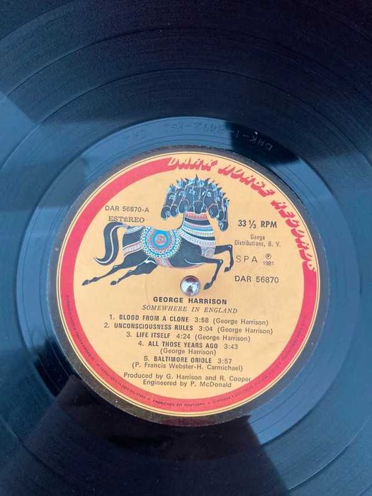 Vinil George Harrison "Somewhere in England"