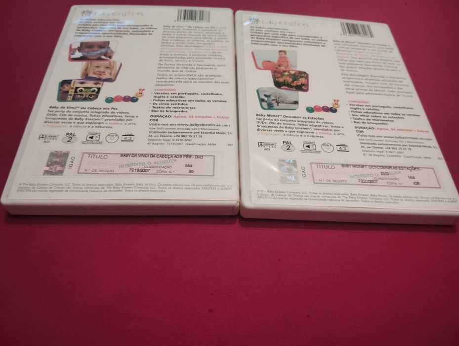 DVDs Infantis Baby Einstein Novos