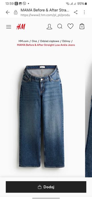 Джинси для Вагітних H&M, розмір М