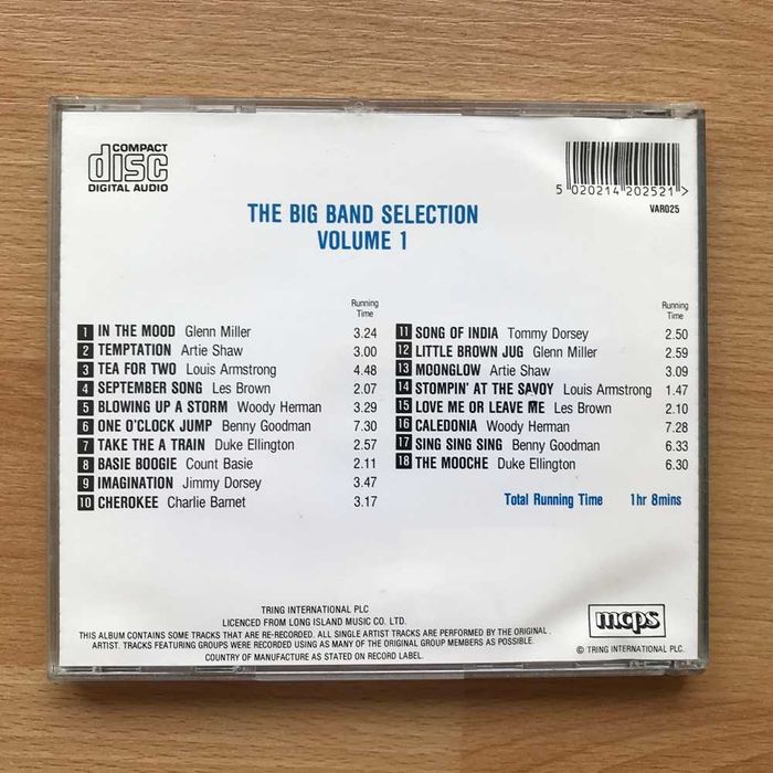 Discos cd jazz big band Glenn Miller Duke Ellington Count Basie