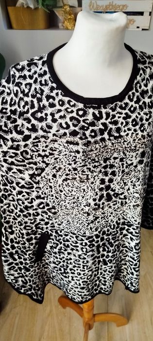 Tunika asymetryczna panterka