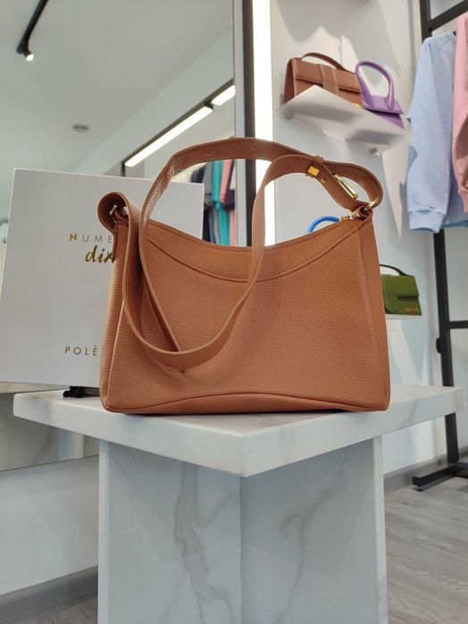 Сумка Polene Umi Textured Camel