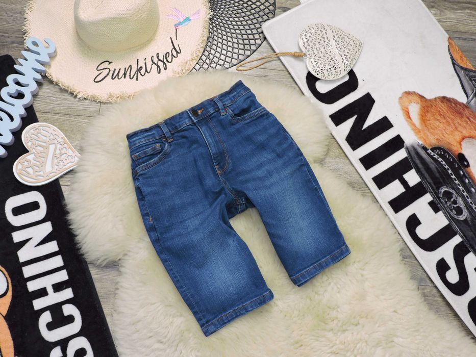 Next - spodenki jeans strech , slim r 134