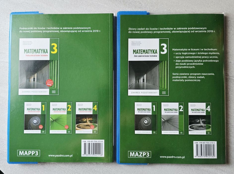 MATEMATYKA 3 Pazdro zestaw zakres podstawowy liceum technikum