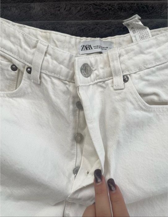Білі джинси zara