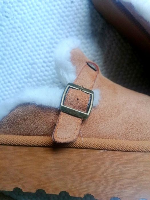 Brązowe damskie buty śniegowce mukluki kapcie 41