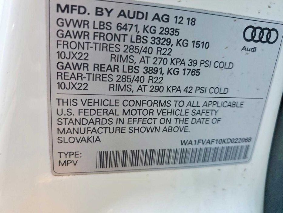 2019 Audi Q8 Prestige S-Line