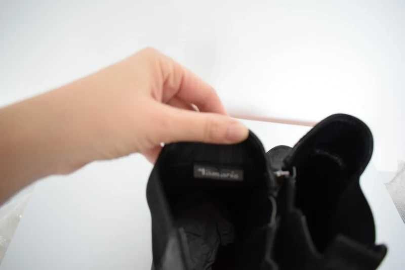 Tamaris botki czarne buty black sztyblety 41