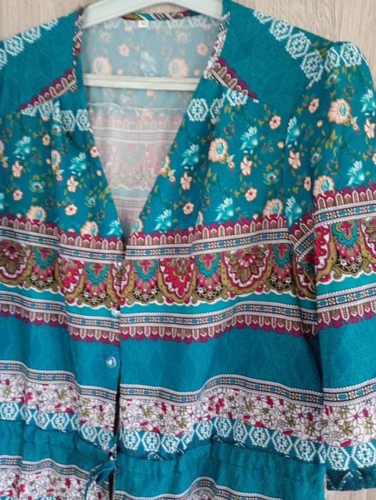 Sukienka Boho w fajne ciekawe wzory