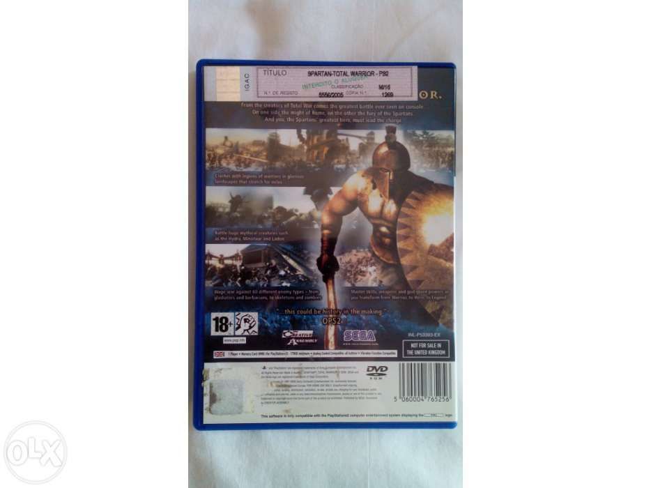 Jogo de Playstation 2 - spartan total warrior