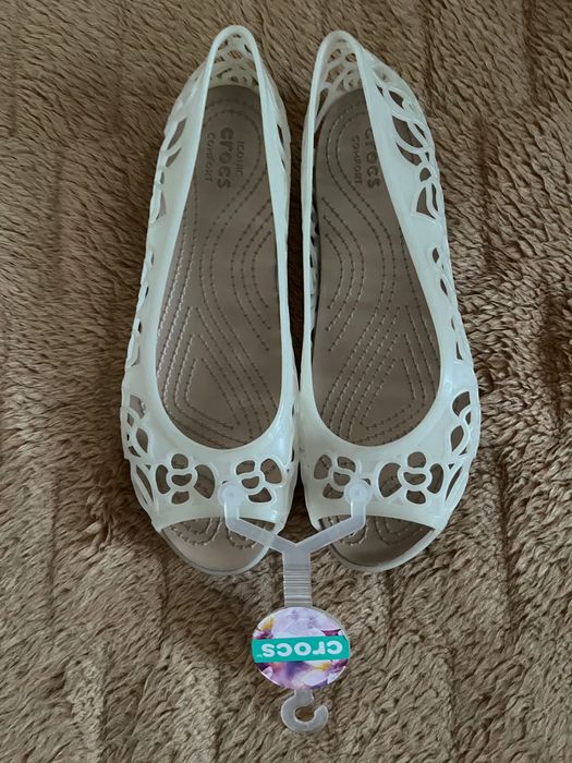 Sandały Crocs Isabella Jelly Flat W 7 nowe