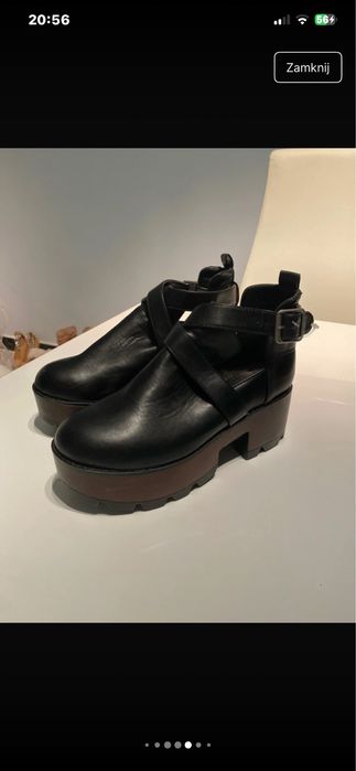 Buty botki platforma obcas