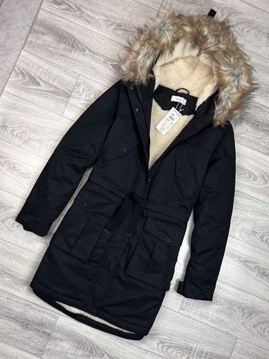 Kurtka Reserved Damska 40/L Parka Zimowa Ocieplana długa B8 kożuch