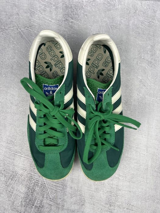 Adidas SL72 Zielone Sneakersy Retro Zamszowe Sznurowane