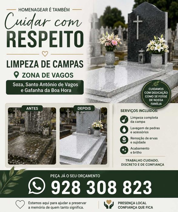 Limpeza de jazigos