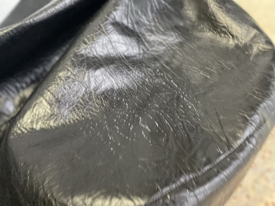 Puff preto pequeno - 75cm