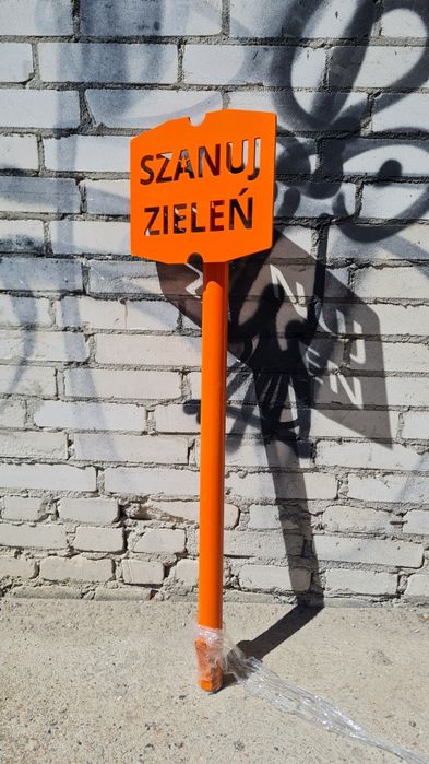 Solidny PANCERNY znak szanuj zieleń