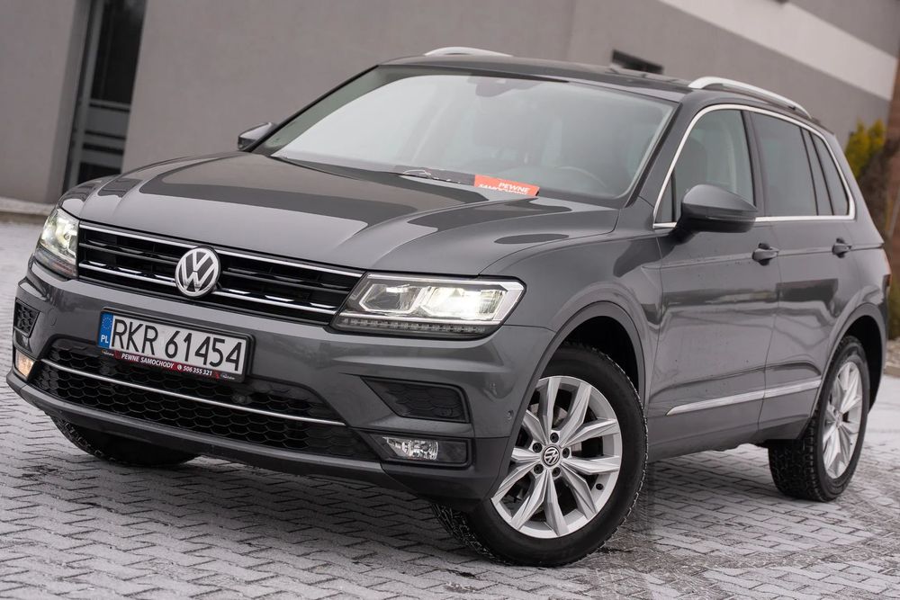Volkswagen Tiguan Niezawodny 2.0TDI 190PS 4 Motion High Line Kamera Virtual Alcantara