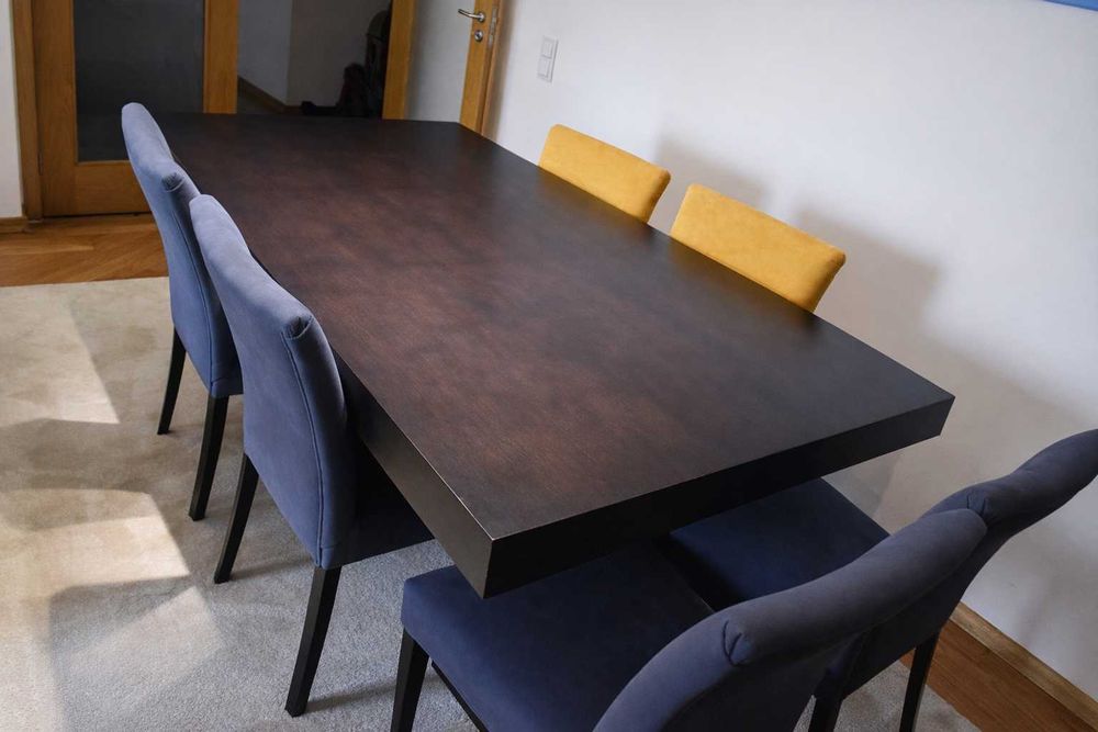 Mesa de Jantar 180x100 cm + 6 Cadeiras | Produção Paços de Ferreira