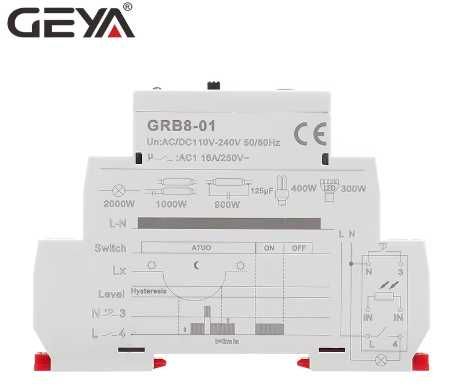 GEYA - Interruptor Crepuscular com Sensor de Luz