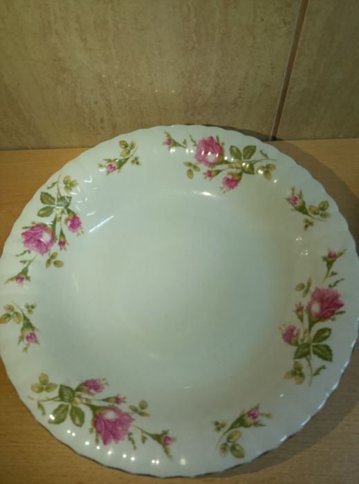 Talerz płaski płytki głęboki stara porcelana PRL Chodzież