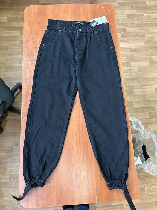 Летние джинсы джоггеры с резинкой