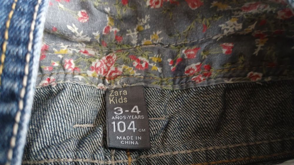 Spodnie ogrodniczki  ZARA Kids 104cm