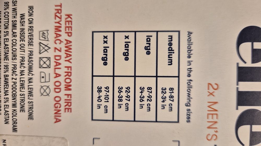 Bokserki męskie xl 6szt Ellesse oraz Umbro