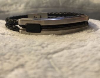 Aztorin bransoleta męska apart skórzana