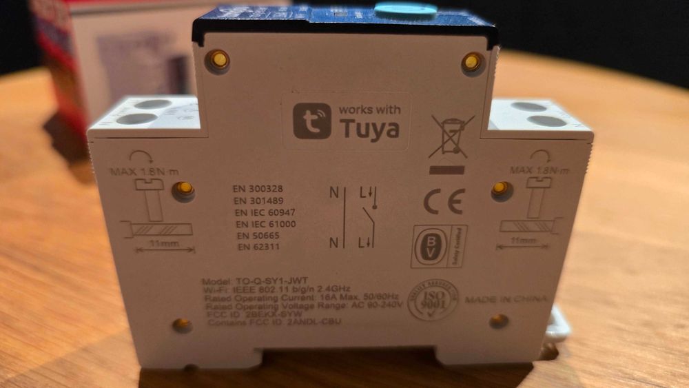 Bezpieczniki smart WiFi 16A Tuya z pomiarem !!! TANIO !!!