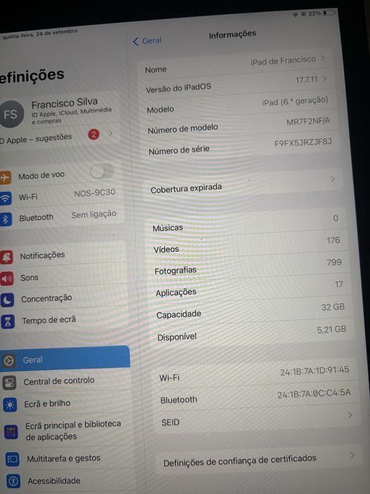 ipad 6 32GB.