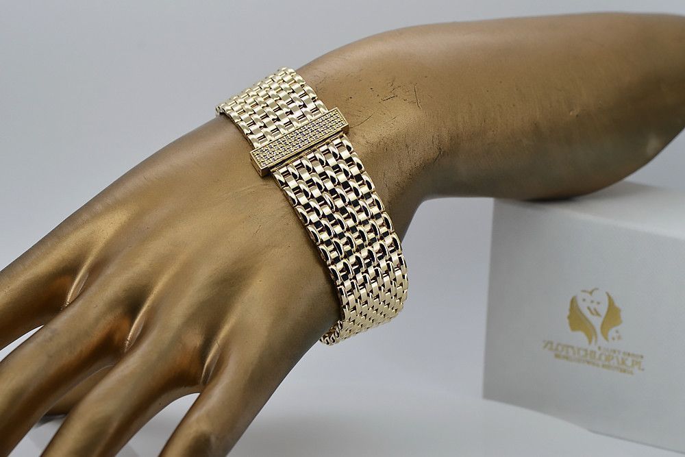 Złota bransoleta do zegarka z łącznikiem męska 14k 585 Gdańsk