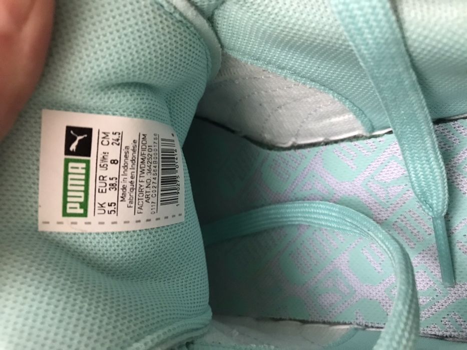 Кроссовки кеды puma Бирюзовые