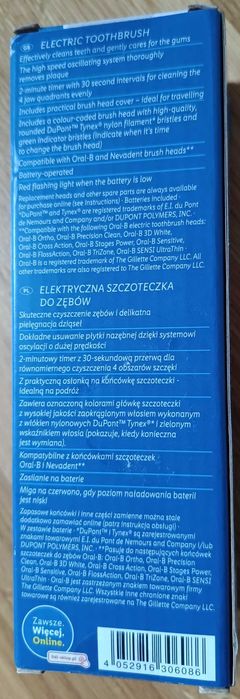 NEVADENT Basic, elektryczna szczoteczka do zębów, NOWA