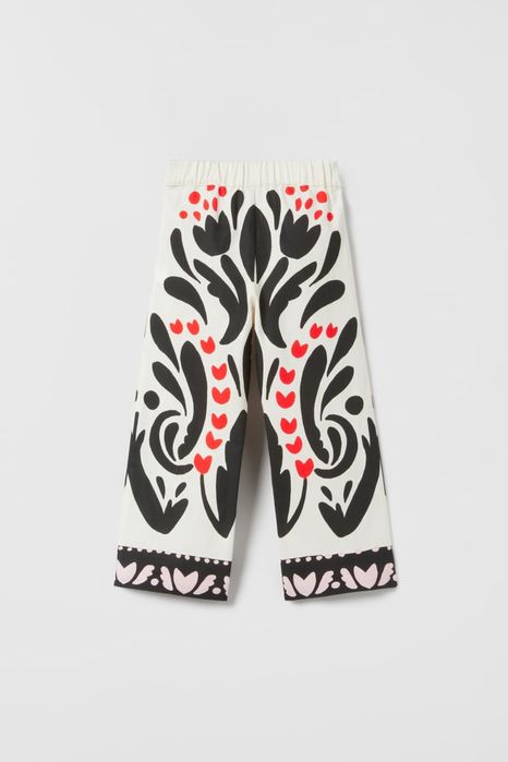 Стильні брюки кюлоти льон/котон