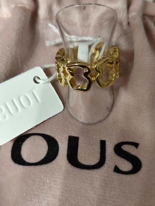 Anel nr 18 dourado tous