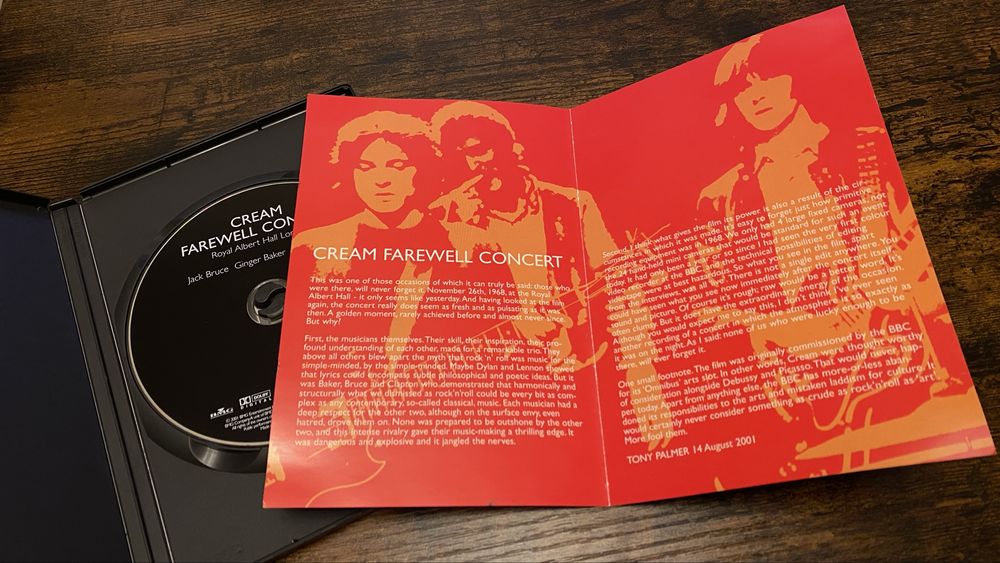 Cream DVD Farewell Concert Eric Clapton