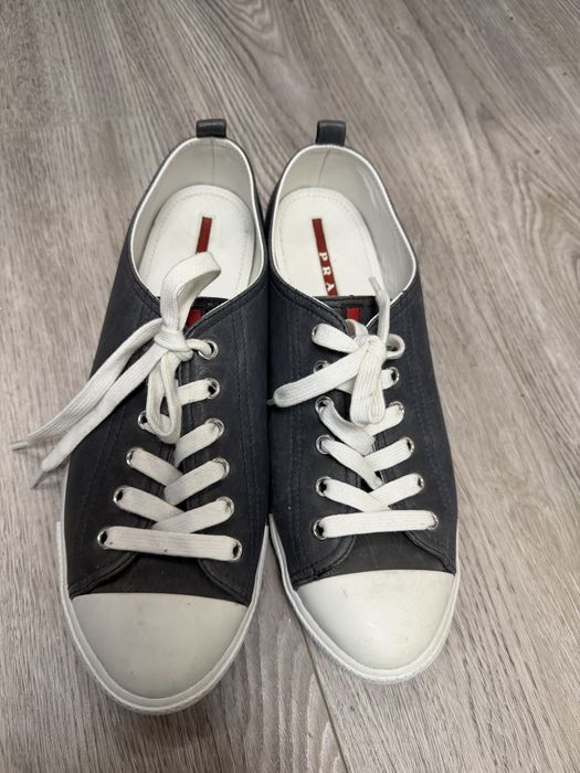 Кеди Prada оригінал, шкіряні, Made in Italy 40