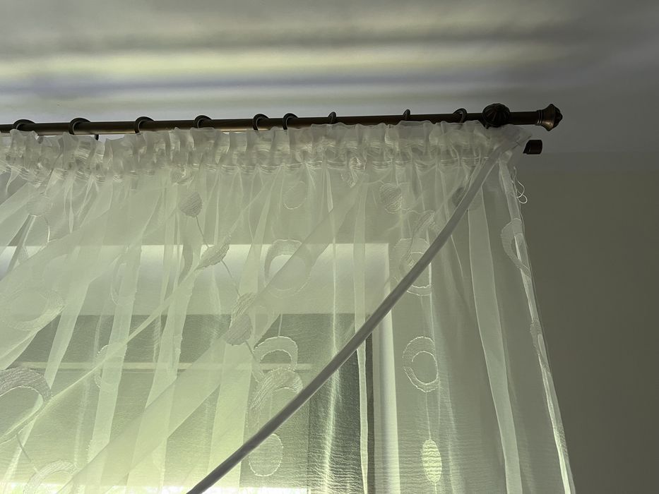 Firanka na taśmie , ecru