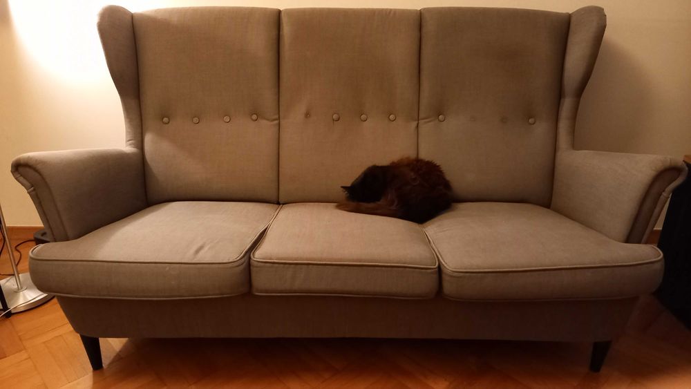 Kanapa 3-osobowa Ikea Strandmon szara