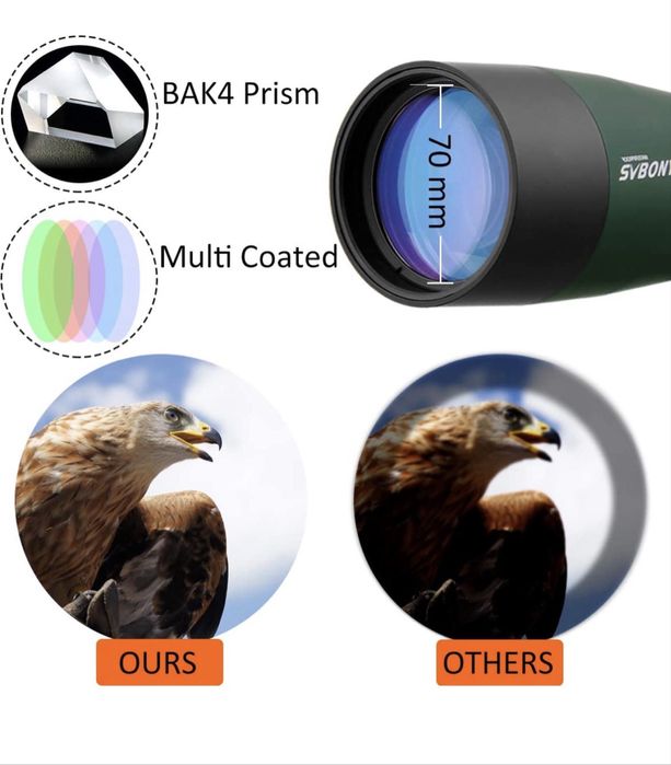 Svbony SV28 Luneta Obserwacyjna 25-75X70