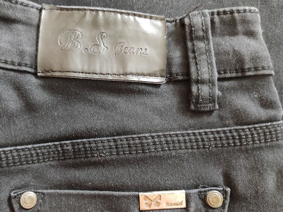 Nowe czarne Jeansy Slim S 36