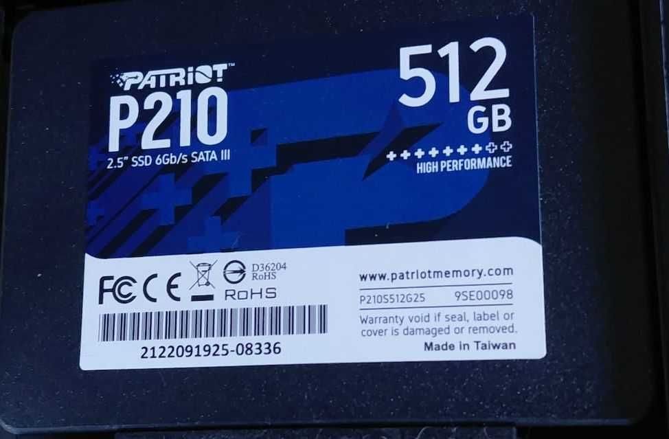 Patriot Dysk SATA SSD 512 GB - jak nowy