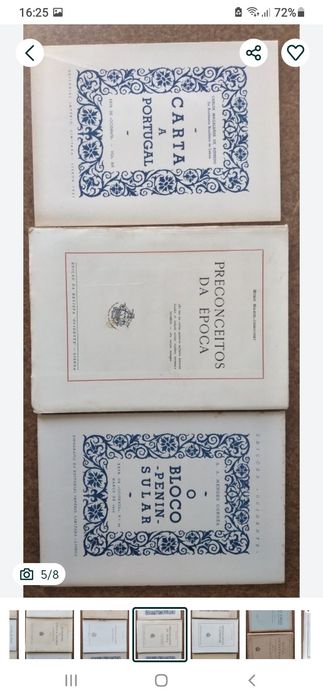 17 livros antigos publicados Estado Novo - 1as e 2as edições desde 3€