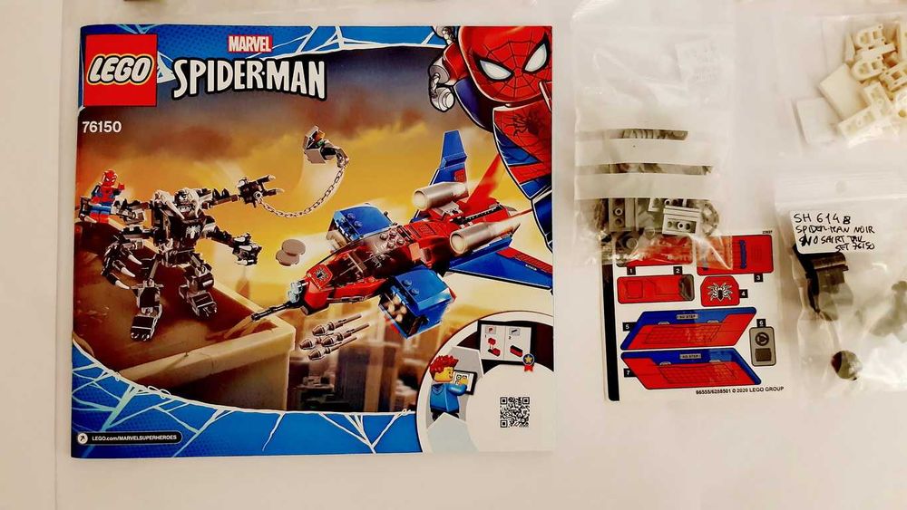 Lego Marvel 76150 Spiderjet vs Venom Mech em peças novas