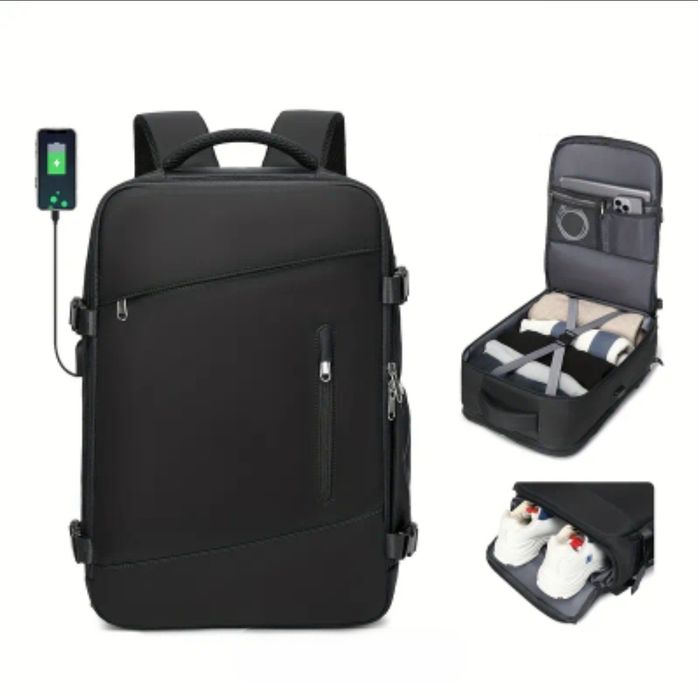 Plecak podróżny turystyczny Bagaż podręczny do samolotu 40x30x20czarny