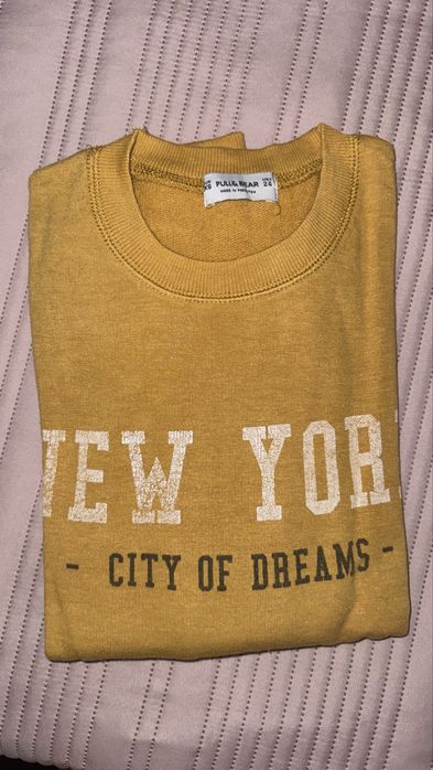 Sweatshirt Pull & Bear – Mostarda / Amarelo (Tamanho XS)