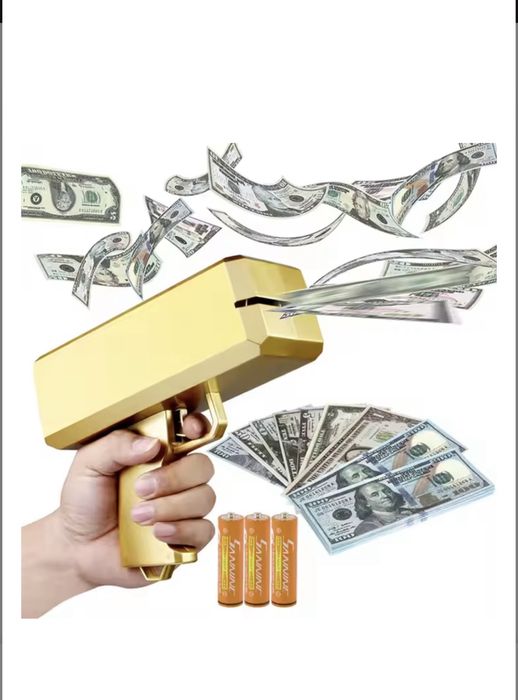 Пістолет для грошей SUPREME Money Gun (золотистий) Aurora
