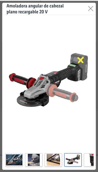 Rebarbadora Parkside Performance 20V  125mm nova