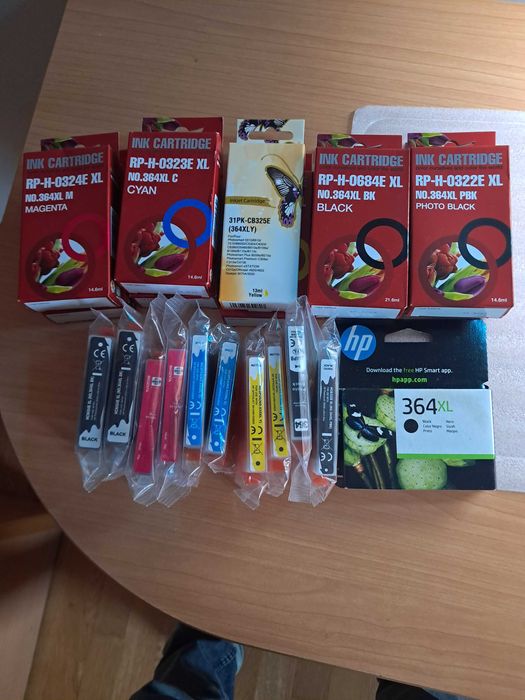 Tinteiros HP 364 (compativeis) - Total de 21 tinteiros